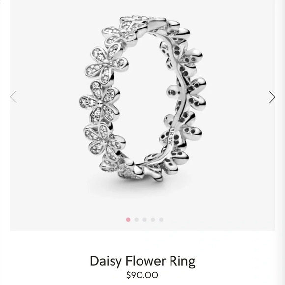 Pandora Daisy Meadow Stacking Ring size 50 - Picture 8 of 8